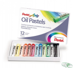 Kredki pastele olejne PENTEL 12kolorów PHN12