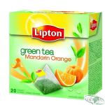 Herbata LIPTON PIRAMID GREEN TEA 20t zielona mandarynka pomarańcza