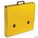 Teczka szkolna z rączką A3 5.5cm żółta pastelowa TT7183 TADEO