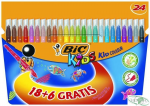 Flamastry BIC Kid Couleur 18+6 kolorów 841803