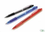 Długopis automatyczny WOW BK417/B czerwony PENTEL z gumowym uchwytem