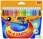 Flamastry BIC Kid Couleur 14+4 kolorów 841802/937510