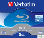 Płyta BD-R VERBATIM BluRay 25GB jewel case 6x Scratchguard Plus    43715