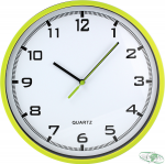 Zegar ścienny plastikowy, 255 mm E01.2478 MPM Zielony