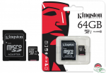 Pamięć MicroSD KINGSTON 64GB MicroSDHC CL10 SDC10G2/64GB