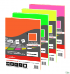 Fluorescencyjne etykiety samoprzylepne A4 różowe 25 arkuszy Emerson ETOKR