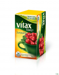 Herbata VITAX FAMILY Żurawina (24 saszetek) 48g bez zawieszki