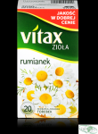 Herbata VITAX RUMIANEK 20t *1,5g ziołowa bez zawieszki