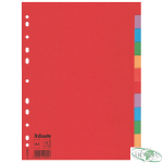Przekładki karton A4 12 kart ESSELTE 100202 kolorowe bez karty opisowej